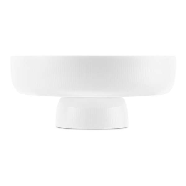 Блюдо на ножке Decor de table Плиссе d20,6хh9,5 см, фарфор костяной, п/к