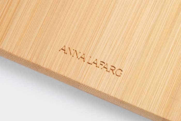 Доска разделочная, 20х15 см, прямоугольная, бамбук, Calm ANNA LAFARG ANLAF-WYBAM-1