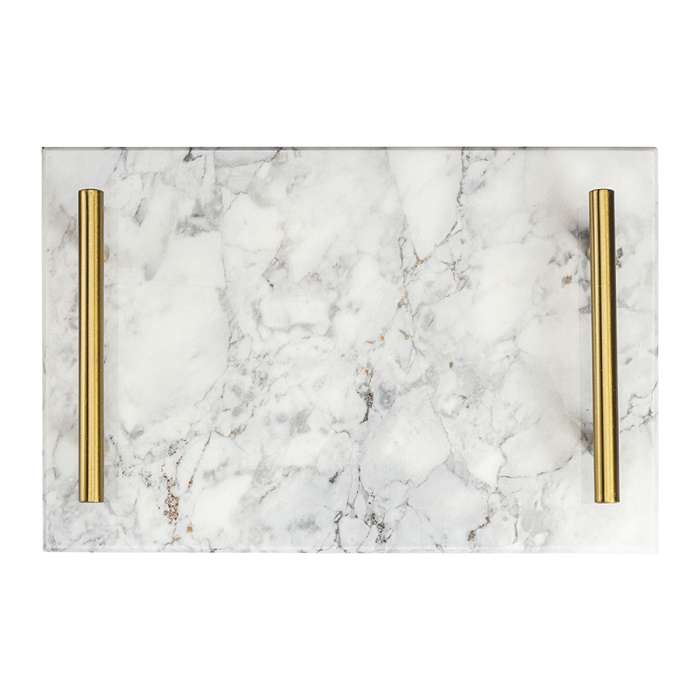 Поднос marm, 30х20 см, белый мрамор Liberty Jones LJ0000329