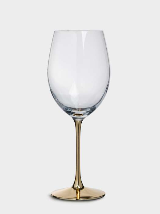 Бокал для красного вина, 540 мл, 2 шт, стекло, золотистая ножка, Ravello ANNA LAFARG ANLAF-EOTU05