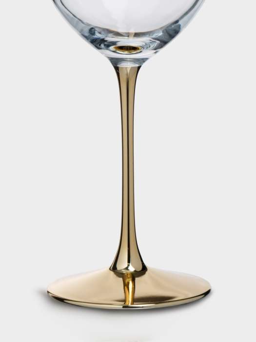 Бокал для красного вина, 540 мл, 2 шт, стекло, золотистая ножка, Ravello ANNA LAFARG ANLAF-EOTU05