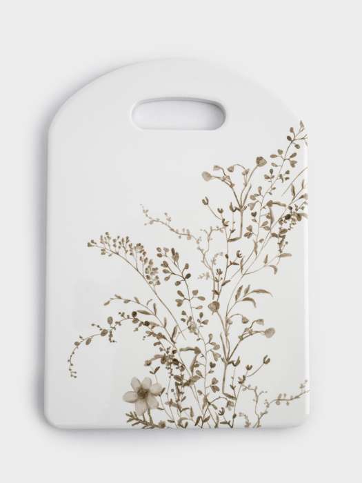 Подставка под горячее, 24х17 см, керамика/пробка, белая, Осенние цветы, Florance ANNA LAFARG ANLAF-YUXIN-139