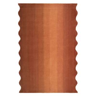 Ковер из шерсти over horizon терракотового цвета из коллекции trendy ruffles, 200х300 см Tkano TK25-DR0005