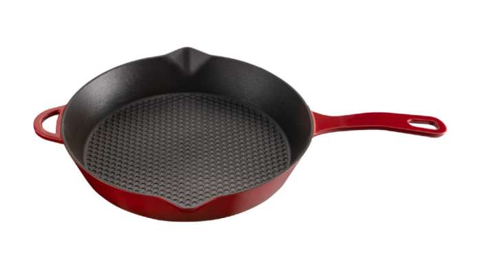 Сковорода L'amour d28 см, чугун, красная VOEUX VOX-8683642549148