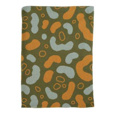 Плед вязаный с авторским принтом animal spots из коллекции wild, 130х180 см Tkano TK19-TH0001