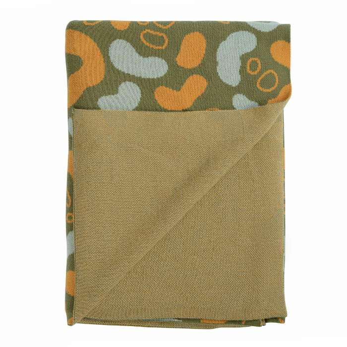Плед вязаный с авторским принтом animal spots из коллекции wild, 130х180 см Tkano TK19-TH0001