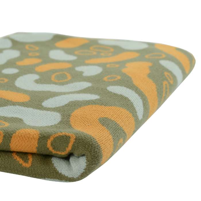 Плед вязаный с авторским принтом animal spots из коллекции wild, 130х180 см Tkano TK19-TH0001