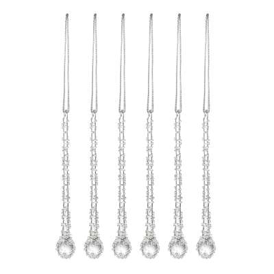 Набор ёлочных украшений Icy sparkles из коллекции New Year Essential, 6 шт. TKANO TK24-NY_DEC0006