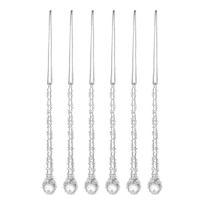 Набор ёлочных украшений Icy sparkles из коллекции New Year Essential, 6 шт. TKANO TK24-NY_DEC0006