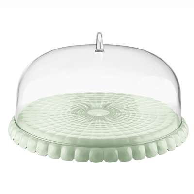 Блюдо сервировочное с крышкой tiffany, D36 см, зеленое Guzzini 199500243