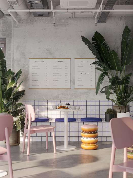 Стул saga, розовый LATITUDE SGBRDCHPK