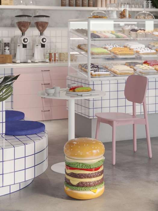 Стул saga, розовый LATITUDE SGBRDCHPK