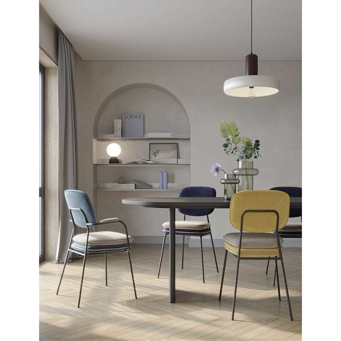 Стул pea, велюр, темно-синий/бежевый Bergenson Bjorn BB0000616