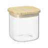Банка для хранения квадратная glass bamboo, 800 мл Smart Solutions SS0000159