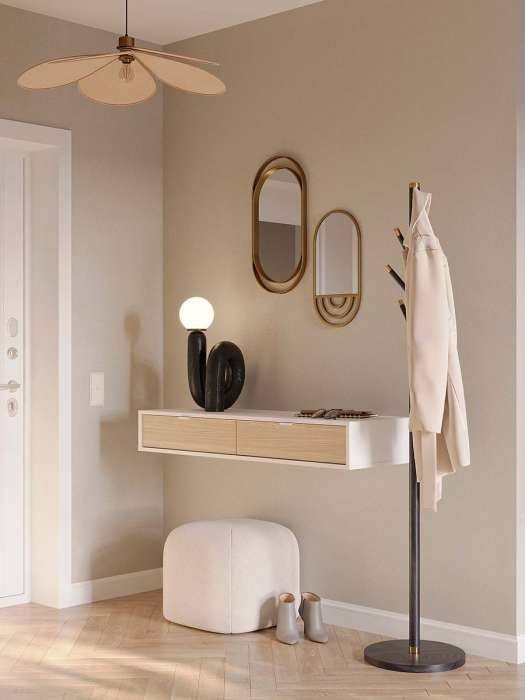 Светильник подвесной kamille, D79 см, бежевый Bergenson Bjorn BB0000578