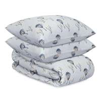 Комплект постельного белья "Полевые цветы" из премиального сатина из коллекции russian north, 150х200 см Tkano TK24-DC0039