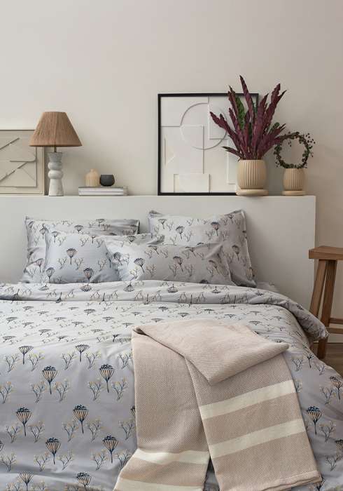 Комплект постельного белья "Полевые цветы" из премиального сатина из коллекции russian north, 150х200 см Tkano TK24-DC0039