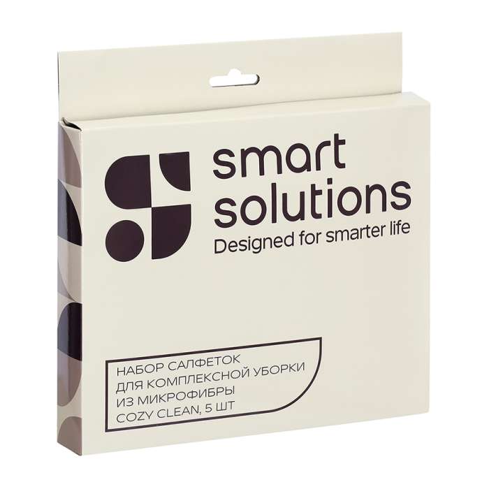 Набор салфеток для комплексной уборки из микрофибры cozy clean, 5 шт. Smart Solutions SS0000285