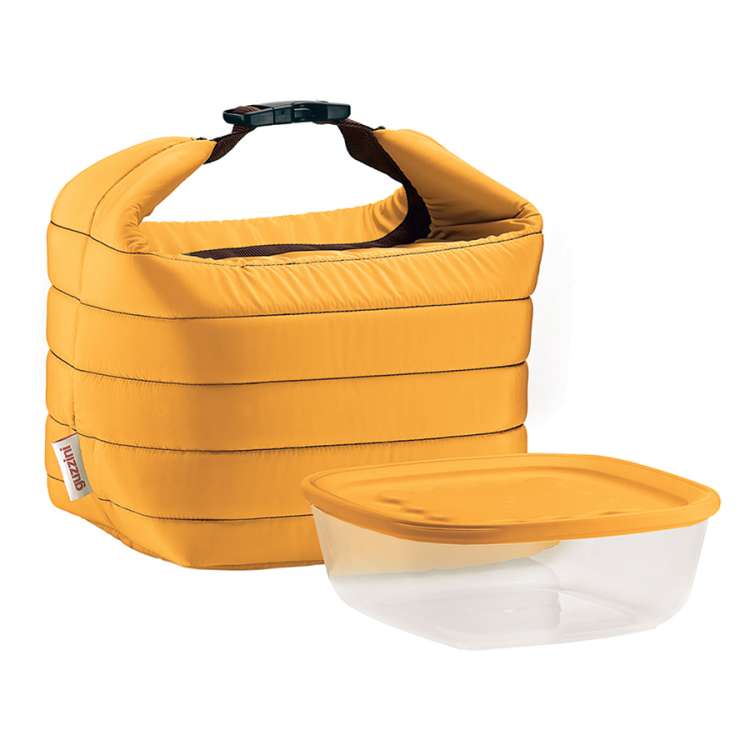 Набор из термосумки и контейнера handy, 1,4 л, оранжевый Guzzini 032950165