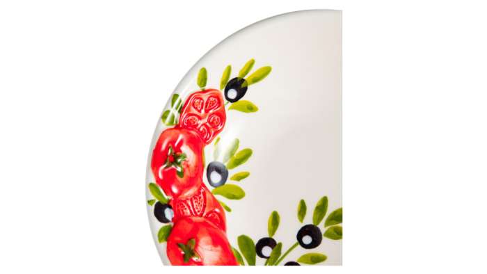 Салатник порционный Томаты и оливки 15 см, керамика EDELWEISS EDW-640P