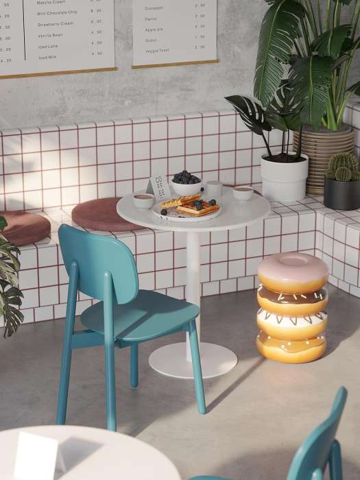 Стул saga, сине-зеленый LATITUDE SGBRDCHBL_GRN