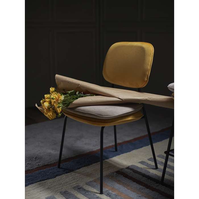 Стул pea, велюр, желтый/бежевый Bergenson Bjorn BB0000617