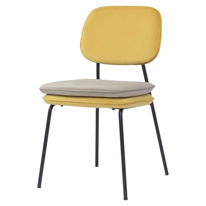 Стул pea, велюр, желтый/бежевый Bergenson Bjorn BB0000617