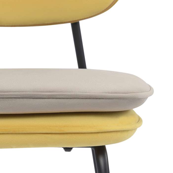 Стул pea, велюр, желтый/бежевый Bergenson Bjorn BB0000617