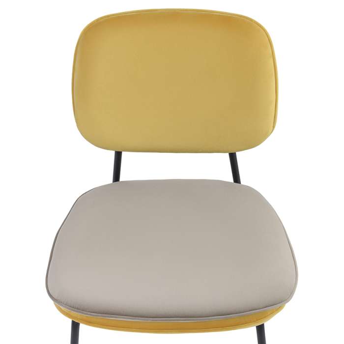 Стул pea, велюр, желтый/бежевый Bergenson Bjorn BB0000617