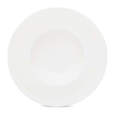 Тарелка суповая Decor de table Плиссе 24,6 см, фарфор костяной