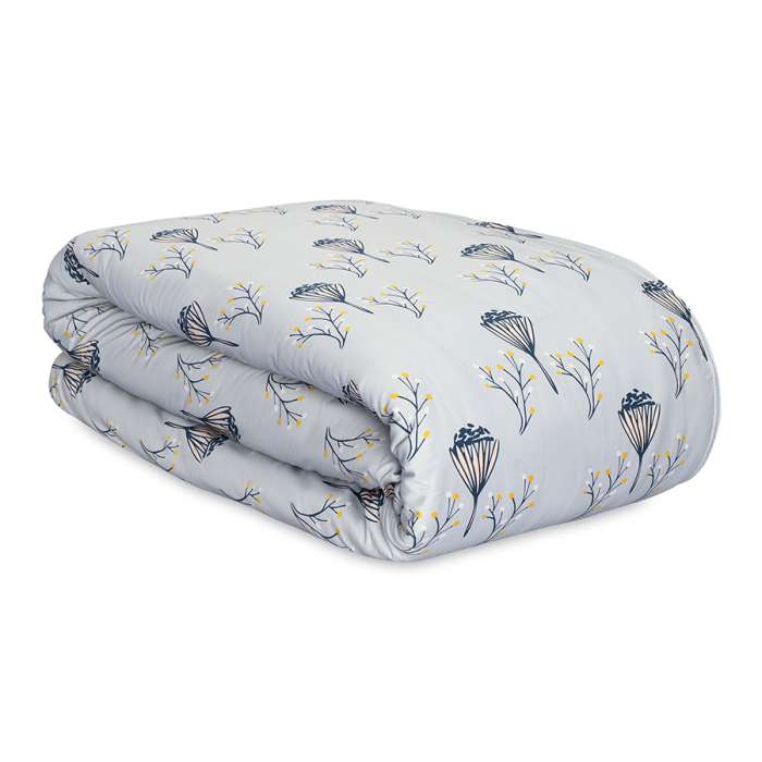 Комплект постельного белья "Полевые цветы" из премиального сатина из коллекции russian north, 200х220 см Tkano TK24-DC0040