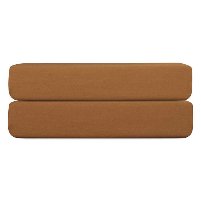 Простыня на резинке из сатина из коллекции meditation, caramel, 180х200х30 см Tkano TK24-FS0036