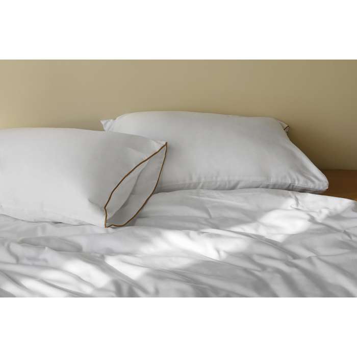 Простыня на резинке из сатина из коллекции meditation, caramel, 180х200х30 см Tkano TK24-FS0036