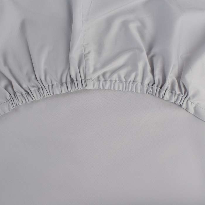 Простыня на резинке из сатина серого цвета из коллекции russian north, 180х200х30 см Tkano TK21-FS0016