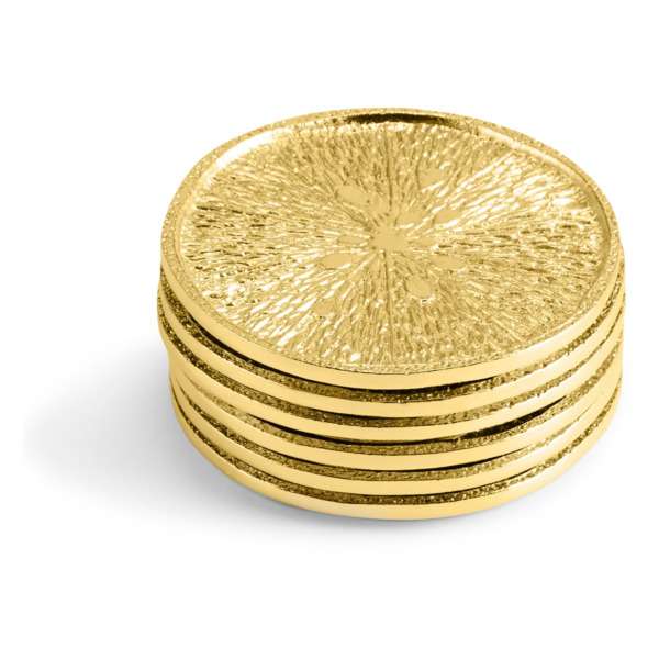 Набор подставок для бокалов Michael Aram Лимонное дерево 9,5 см, 6 шт