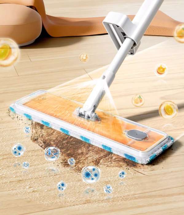 Швабра с вертикальным отжимом и распылителем BOOMJOY JY8326