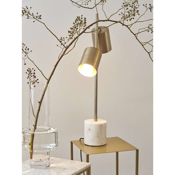 Лампа настольная Irjo, 33х13х73 см, золотистая BERGENSON BJORN BB0000442