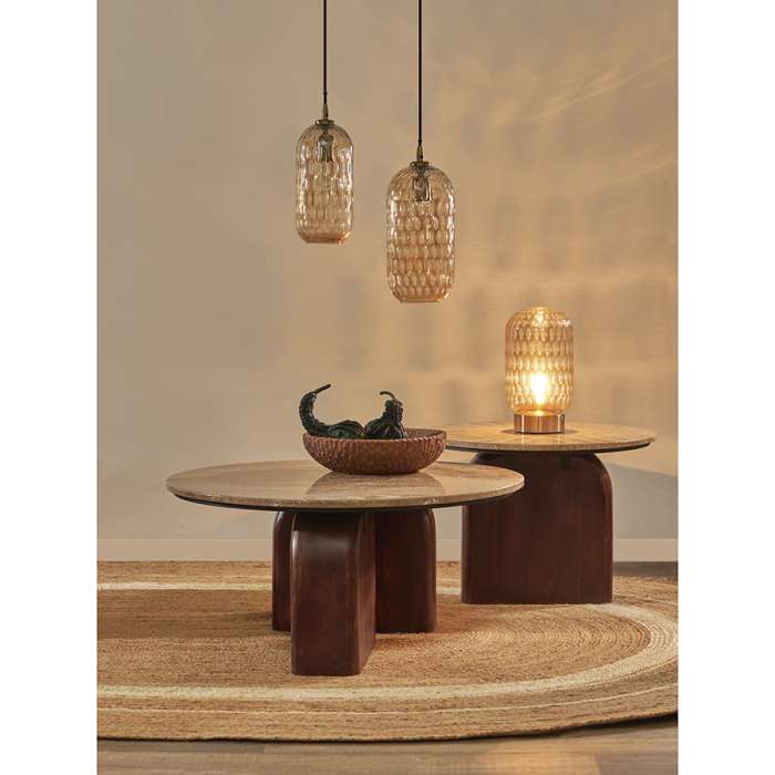 Светильник настольный mystic aura, D19х32 см, янтарно-золотой Bergenson Bjorn BB0000554