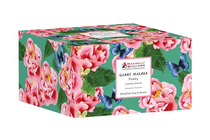 Чашка с блюдцем Камелии, 0,4 л, Maxwell & Williams, MW496-HV0310