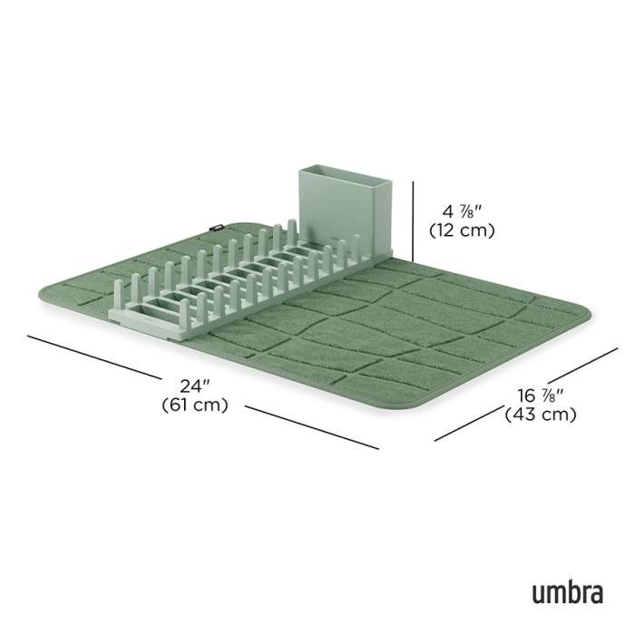 Коврик для сушки посуды udry, 43х61 см, еловый UMBRA 1023668-1095