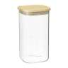 Банка для хранения квадратная glass bamboo, 1,4 л Smart Solutions SS0000161