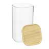Банка для хранения квадратная glass bamboo, 1,4 л Smart Solutions SS0000161