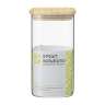 Банка для хранения квадратная glass bamboo, 1,4 л Smart Solutions SS0000161