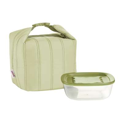 Набор из термосумки и контейнера handy bio, 1,4 л, зеленый Guzzini 032915253