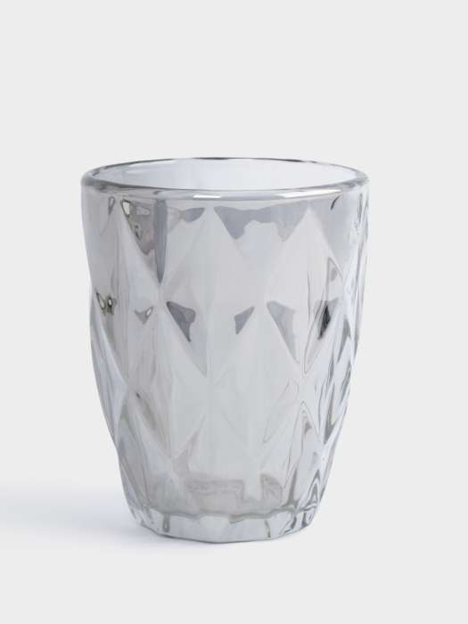 Стакан, 10 см, 270 мл, стекло серый, Diamond color ANNA LAFARG ANLAF-DV05510DL