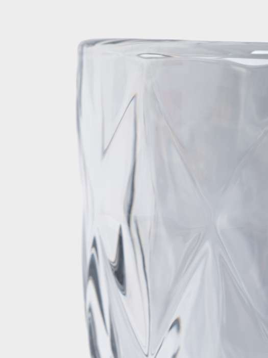 Стакан, 10 см, 270 мл, стекло серый, Diamond color ANNA LAFARG ANLAF-DV05510DL