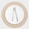 Салфетка под приборы, 38 см, полипропилен, круглая, молочно-бежевая, Matera ANNA LAFARG ANLAF-MAPP-24010-B