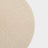 Салфетка под приборы, 38 см, полипропилен, круглая, молочно-бежевая, Matera ANNA LAFARG ANLAF-MAPP-24010-B