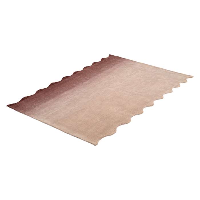 Ковер из шерсти over horizon цвета марсала из коллекции trendy ruffles, 180х230 см Tkano TK25-DR0008