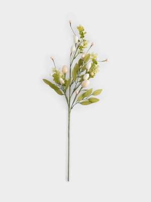 Ветка декоративная, 70 см, пластик/бумага, Ветка с пасхальными яйцами, Interior Easter ANNA LAFARG ANLAF-5M5E1007R